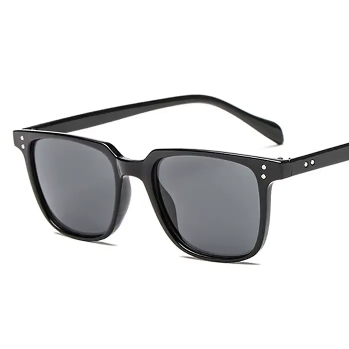 Léopard vert foncé carré lunettes De soleil homme conduite nuances mâle lunettes De soleil marque co