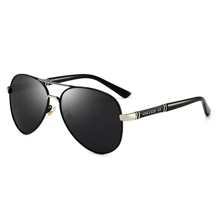 Lunettes de soleil classiques Big Pilot pour hommes et femmes, lunettes de soleil d'aviation en méta
