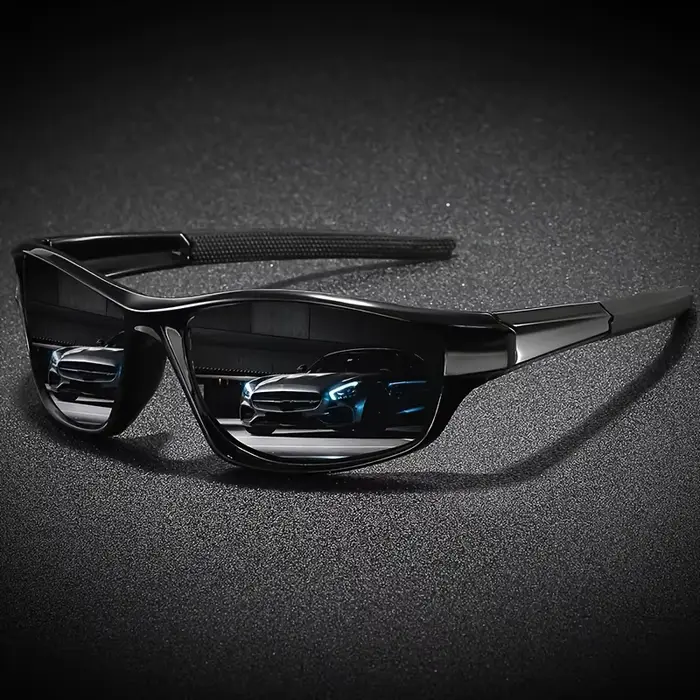Lunettes de soleil polarisées de mode sportive pour le cyclisme – Cadre PC durable et lentille TAC, 