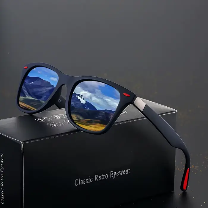 Lunettes de soleil rétro pour hommes et femmes, lunettes de soleil vintage pour conducteur de sport,