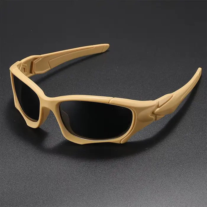 Sports de plein air lunettes de soleil polarisées hommes courbe coupe cadre résistant au Stress lent