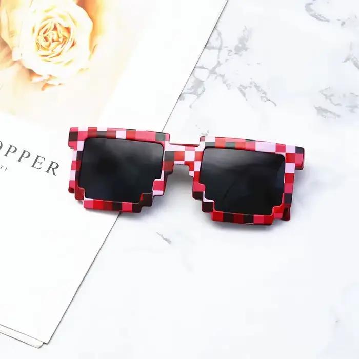 Lunettes de soleil carrées drôles pour enfants