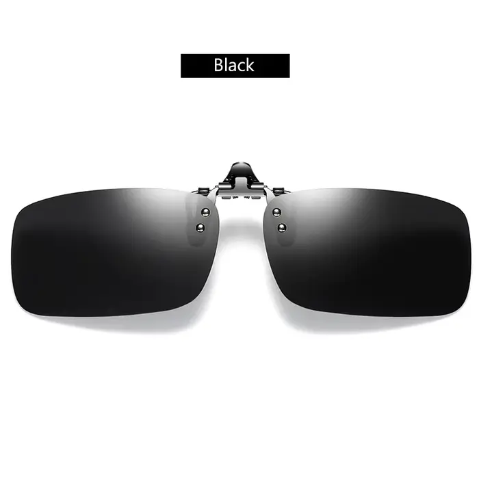Lunettes de soleil polarisées Vintage pour hommes et femmes, Clip à 180 °, Protection UV, pour myopi