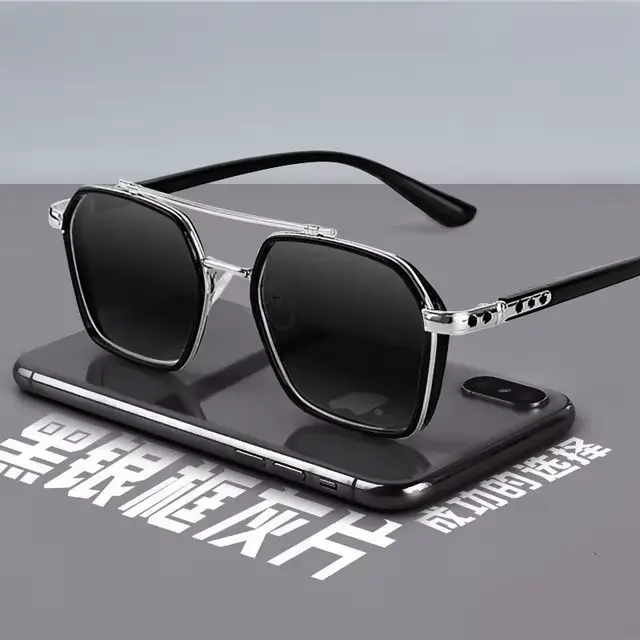 Lunettes de soleil tendance pour hommes, lunettes de soleil professionnelles jour et nuit, UV400, de