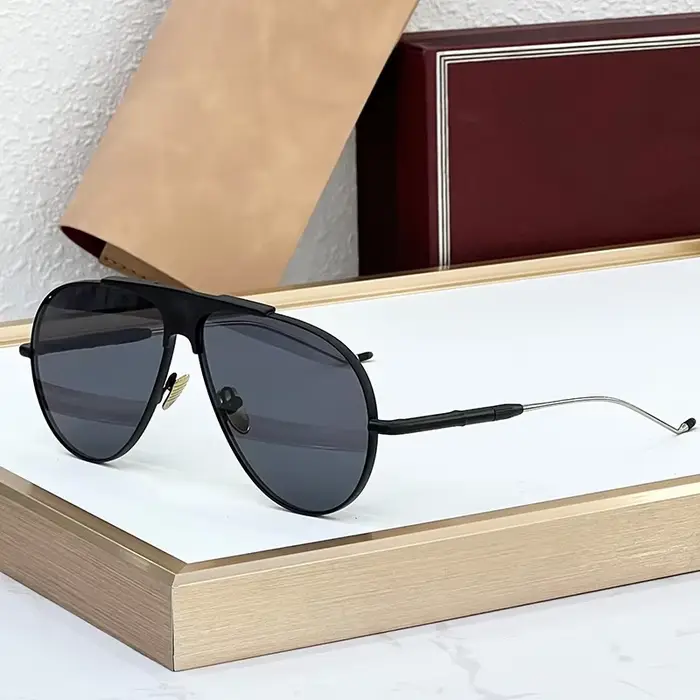 JMM DAIDO alliage concepteur grandes lunettes de soleil ovales hommes classique Uv400 classique Vint