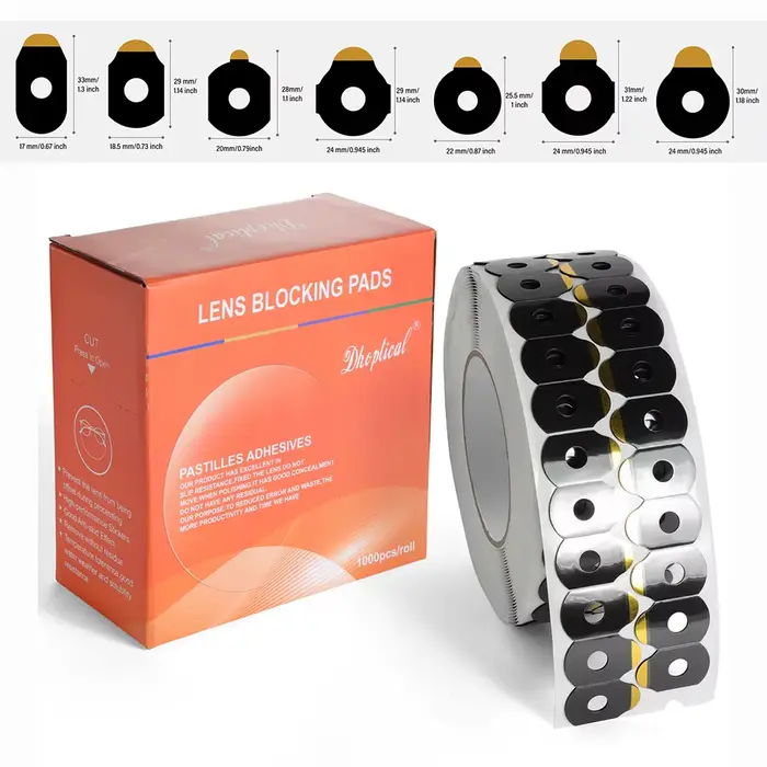 1000 pièces haute adhérence anti-dérapant PC lentille hydrophobe blocage lentille optique protéger a