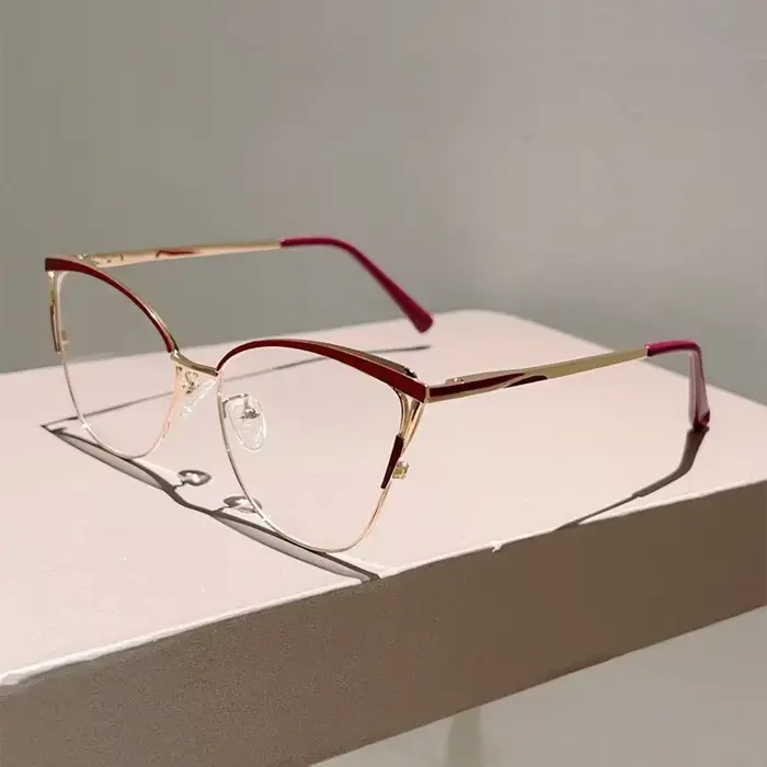 GM LUMIAS surdimensionné lunettes yeux de chat femmes nouvelle mode Vintage jante creuse montures op