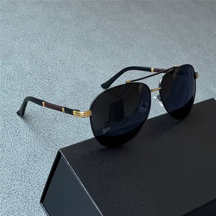 Janvancy 165mm lunettes de soleil polarisées surdimensionnées hommes