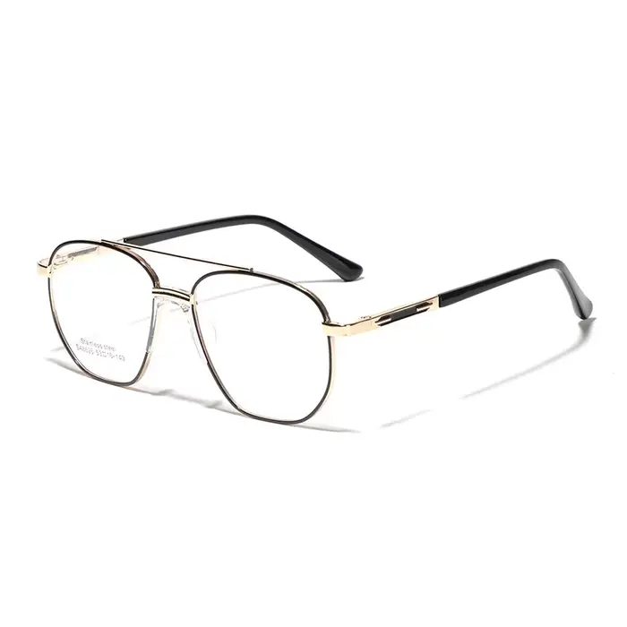 Lunettes à double faisceau pour femmes et hommes, lunettes de pilote, grand cadre, myopie, contreven