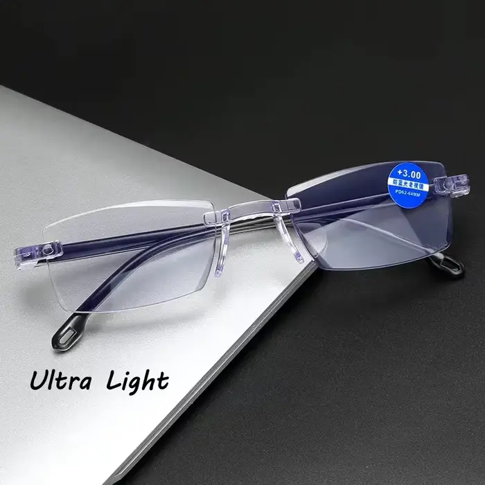 Lunettes de lecture bifocales anti-lumière bleue de près et de loin pour hommes