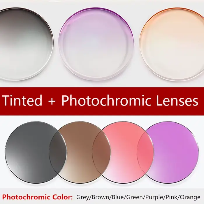 Lentilles de Prescription personnalisées, lunettes de soleil photochromiques polarisées teintées de 