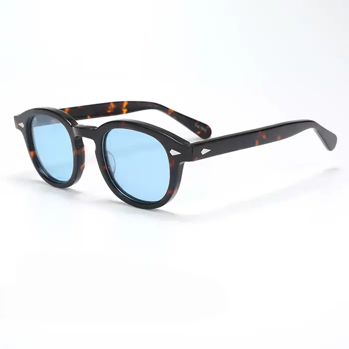 Lunettes de soleil polarisées pour hommes et femmes, style Johnny Depp Lemtosh, monture vintage en a