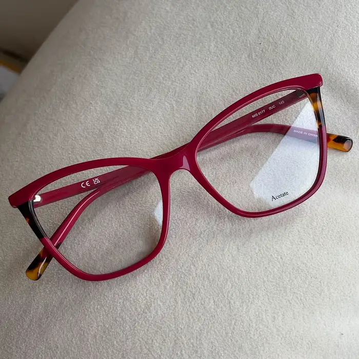 Lunettes de vue en acétate de marque italienne pour femmes, taille moyenne et petite, myopie/lecture