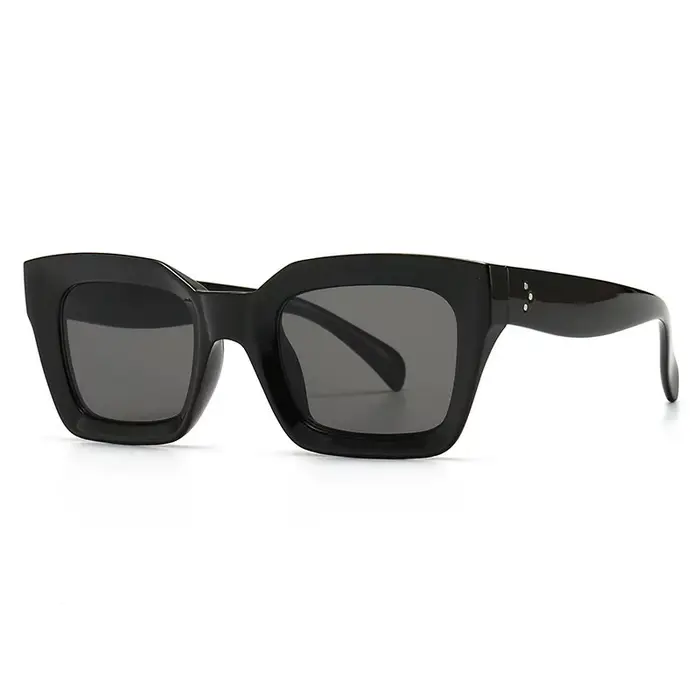 SO & EI mode lunettes de soleil œil de chat femmes marque concepteur rétro carré bleu violet lunette