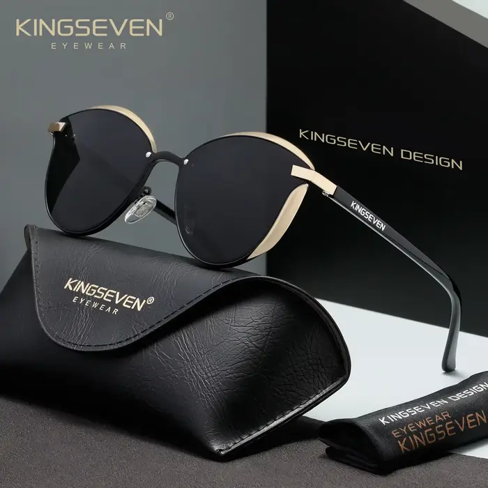KINGSEVEN – lunettes de soleil de luxe pour femmes, verres miroir, pour dames, élégantes, pour voyag