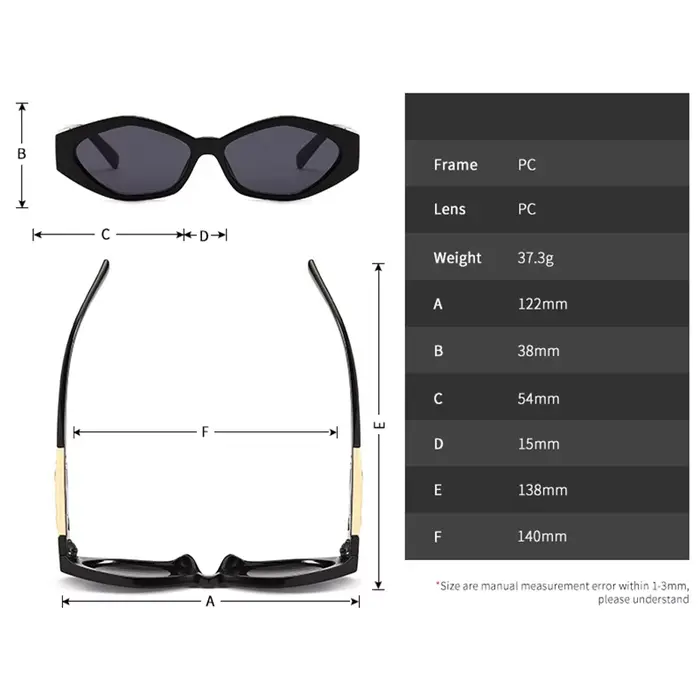 Lunettes de soleil Mimiyou rétro œil de chat pour femme