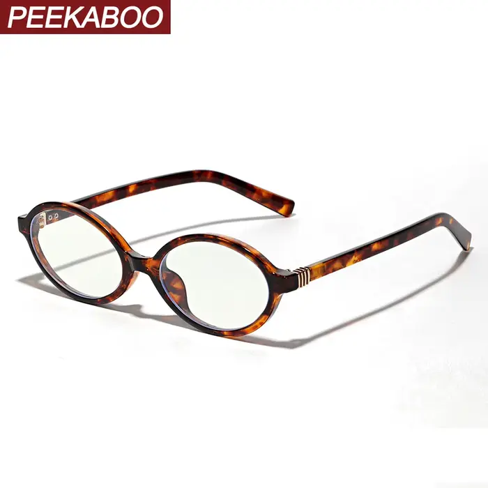 Lunettes ovales Peekaboo anti-lumière bleue