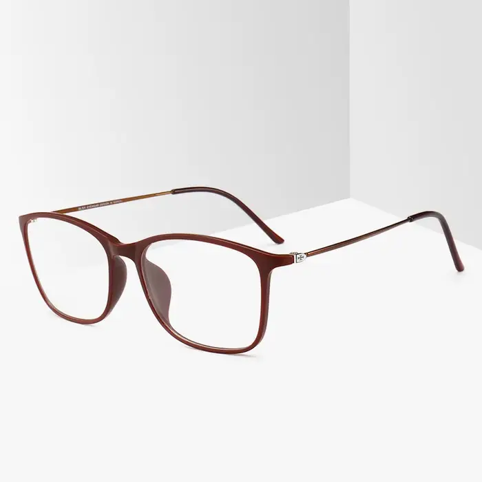 BCLEAR mode TR90 lunettes cadre hommes ou femmes ultraléger unisexe carré plaine verre lunettes mâle