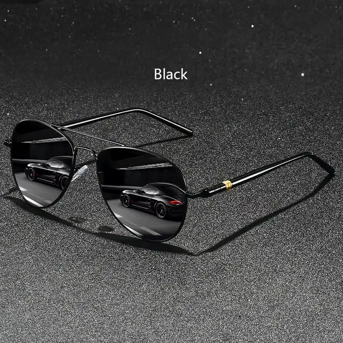 Lunettes de soleil vintage à monture métallique pour hommes et femmes, idéales pour la pêche et la c