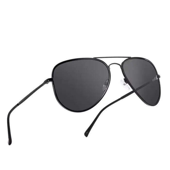 JULI surdimensionné XXL lunettes de soleil polarisées pour grandes têtes hommes rétro Vintage Super 