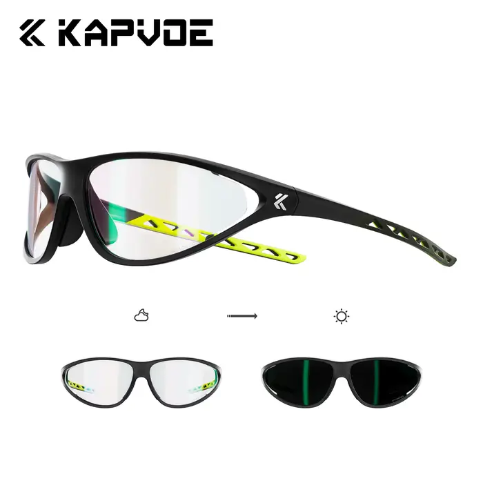 Lunettes de soleil photochromiques KAPVOE pour la randonnée, le cyclisme en plein air, les sports, l