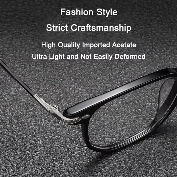 Lunettes de conception japonaise en acétate fait à la main + titane