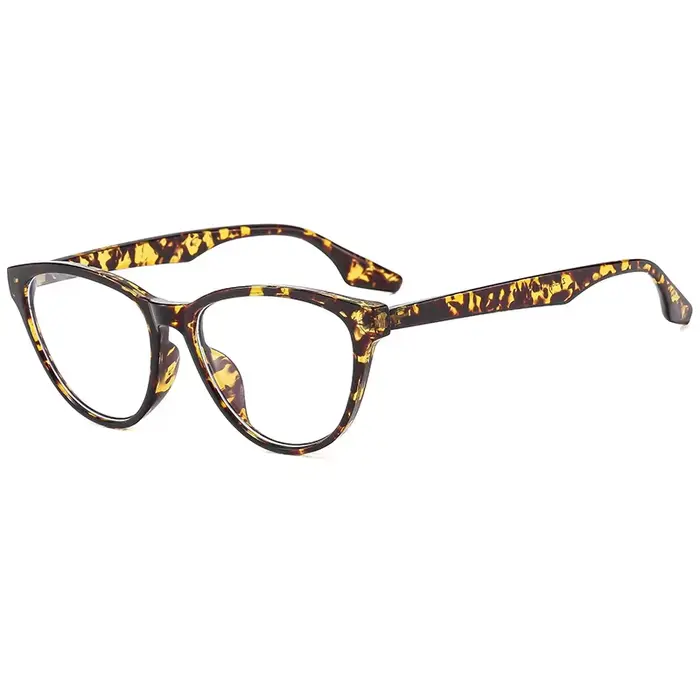 1 paire de lunettes œil-de-chat à motif écaille de tortue, motif classique avec texture rétro, adapt