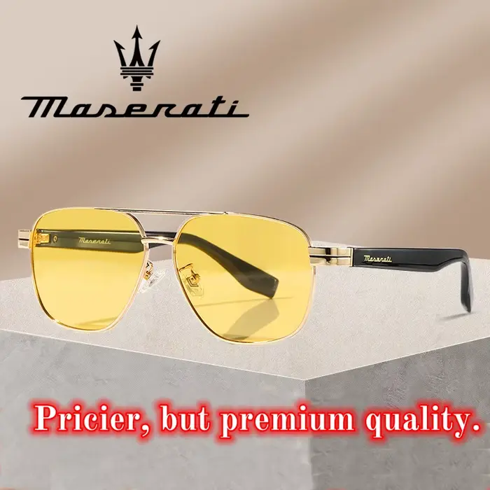 MASERATI lunettes de soleil de luxe pour hommes et femmes polarisées UV400 lunettes de conduite Styl