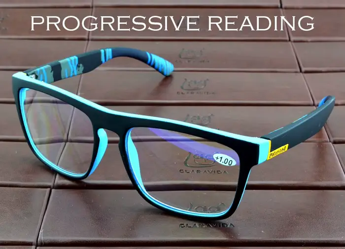 Clara Vida progressive fabriqué à la main surdimensionné cadre carré hommes femmes mode lunettes de 