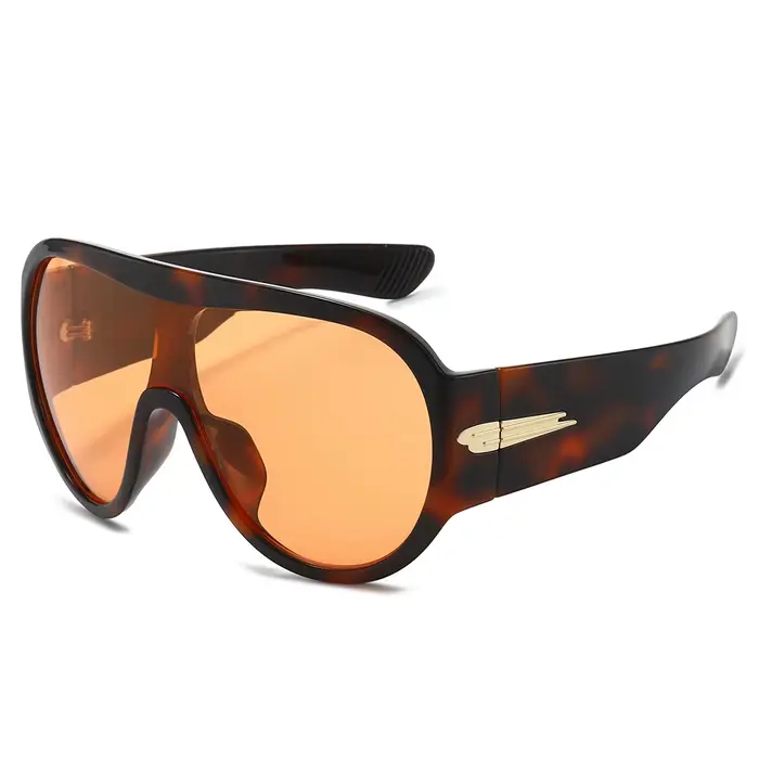 Lunettes de soleil surdimensionnées pour femmes, lunettes enveloppantes, protection contre le vent, 