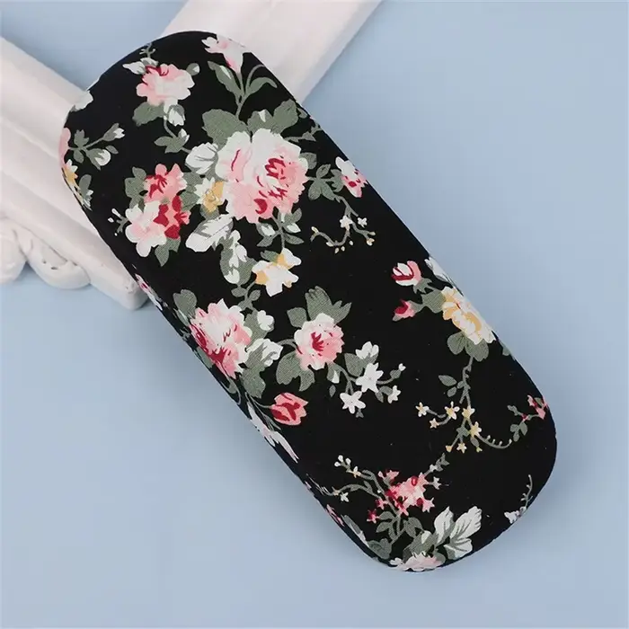 EOENKK – étui à lunettes de soleil rétro à fleurs, boîte à lunettes de lecture en tissu imprimé, pro