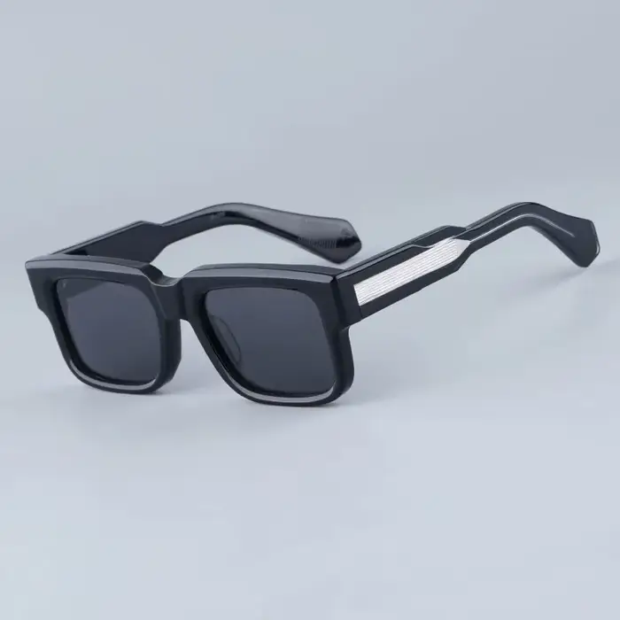 JMM Hemmings – lunettes de soleil carrées pour hommes et femmes, Uv400, faites à la main, étoiles po
