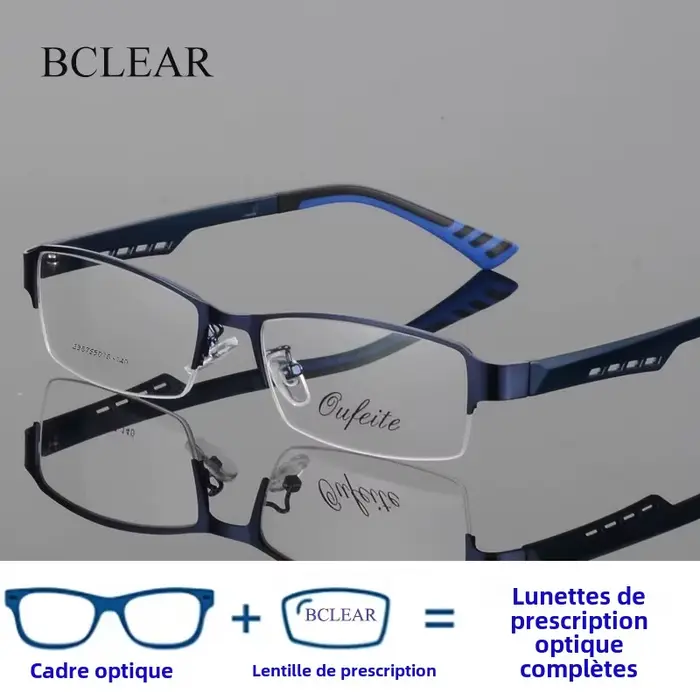 Lunettes optiques myopes pour hommes
