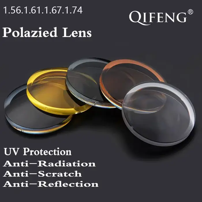Lunettes de soleil polarisées asphpopularité, indice 1.56, 1.61, lentille de délinquants optiques, m