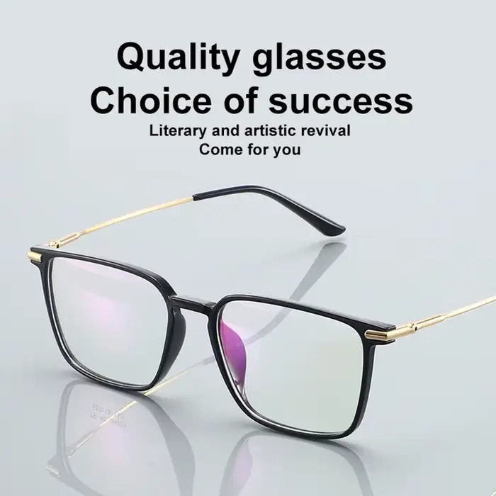 VKYEE nouvelle mode rétro hommes lunettes carrées Simple confortable femmes TR cadre myopie