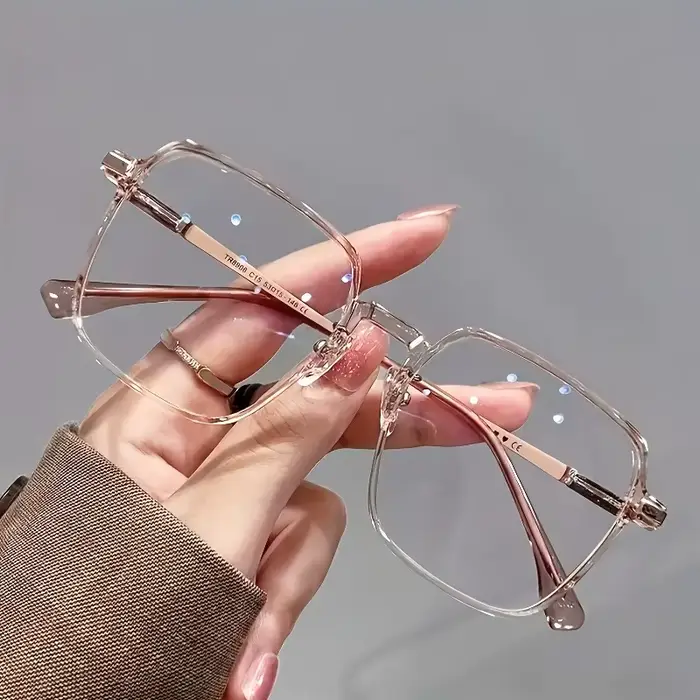 Lunettes carrées tendance grande taille, élégantes et stylées, lunettes de lecture minimalistes adap