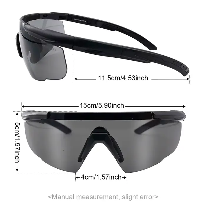 Nouveau jeu de lunettes tactiques pour tir avec 3 verres