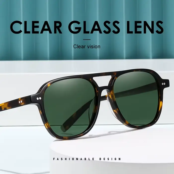 ROGBAE Vintage acétate lunettes de soleil hommes BJORN rétro concepteur UV400 mode lunettes de solei