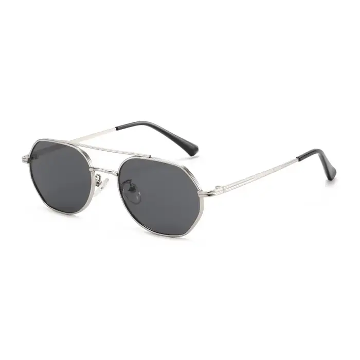 Lunettes de soleil à monture ovale polygonale, unisexe, tendance, Style de rue, Protection UV aminci