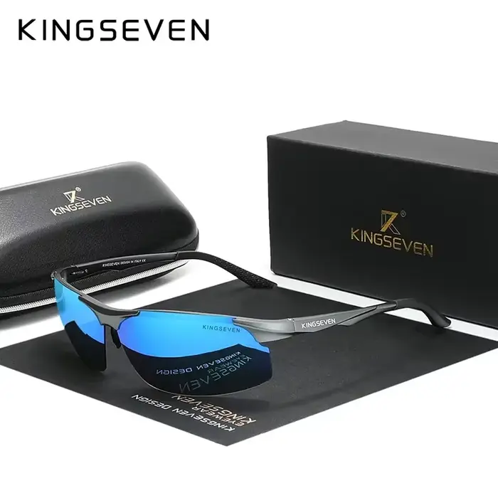 KINGSEVEN UV400 lunettes de soleil polarisées pour hommes cyclisme conduite miroir lentille mâle lun