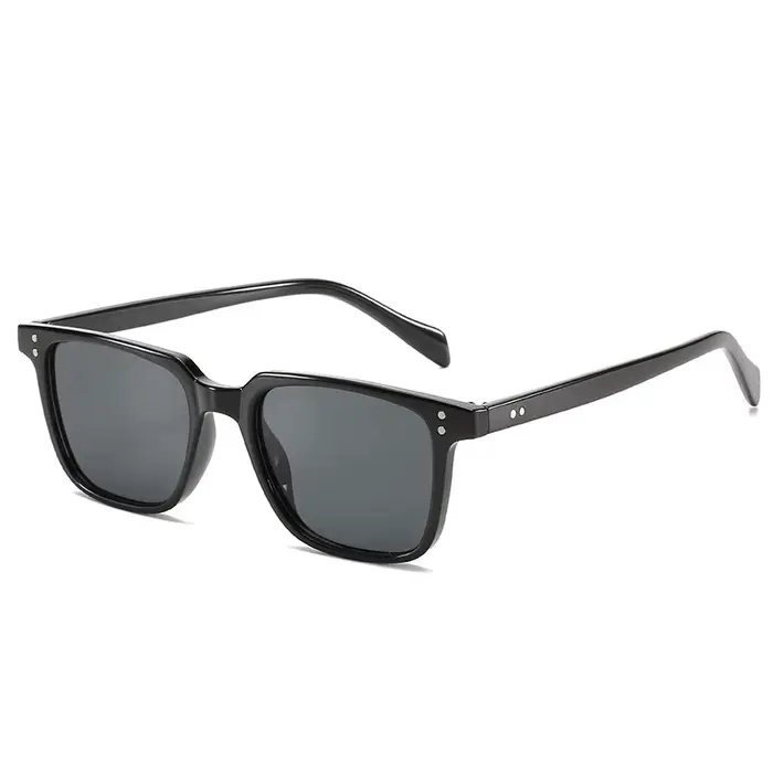 Rectangle Tony Stark lunettes De soleil hommes bleu lentille marque concepteur mode Iron Man lunette