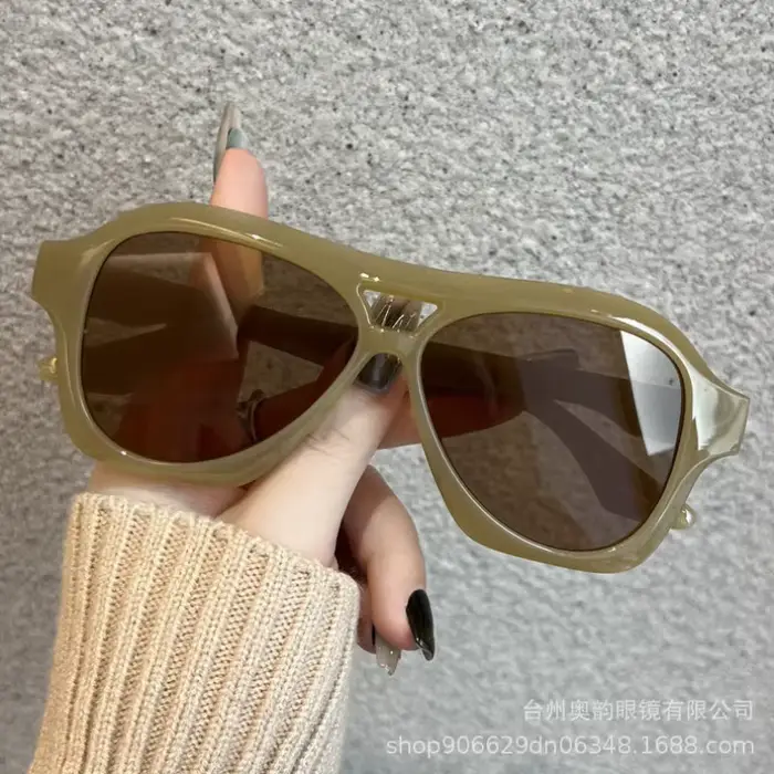 Lunettes de soleil aviateur à Double faisceau pour hommes et femmes