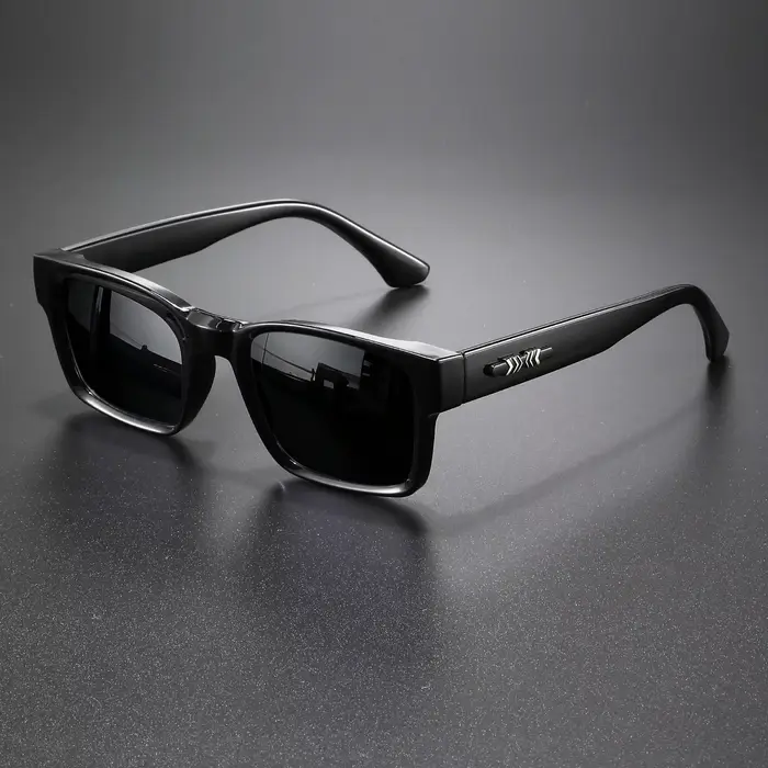 Lunettes de soleil rétro punk - Monture carrée protectrice, UV400 unisexe pour les aventures en plei