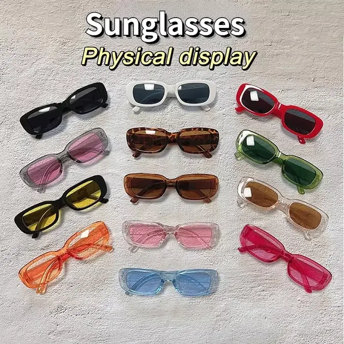 Lunettes de soleil carrées Vintage pour femmes