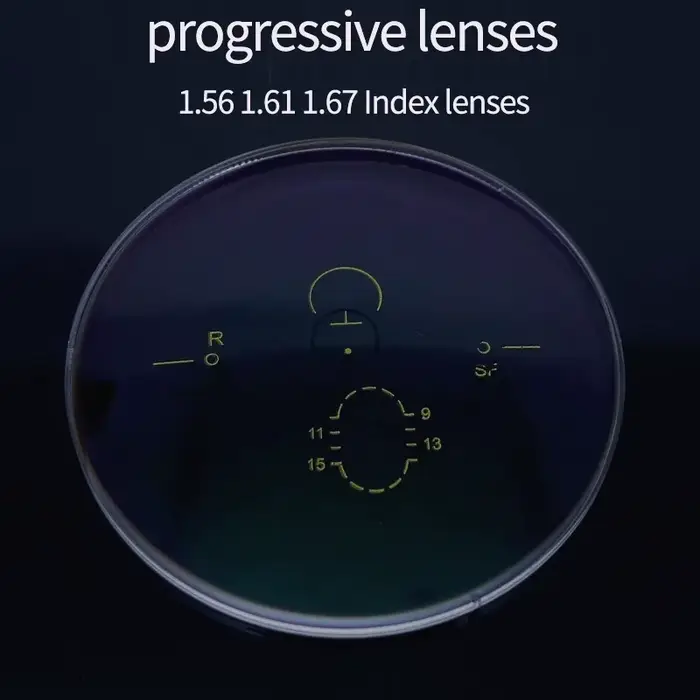 1.56 1.61 1.67 (ajouter + 0.75 ~ + 3.00) lentilles multifocales progressives Prescription lentilles 