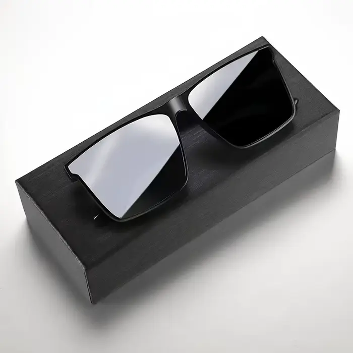 Lunettes carrées noires simples pour hommes et femmes, 1 pièce, pour hommes et femmes, voyage en ple