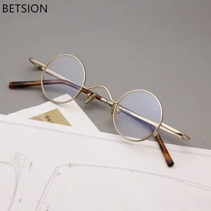 BETSION Super petit 34mm montures de lunettes rondes femmes hommes lunettes de lecture lunettes opti