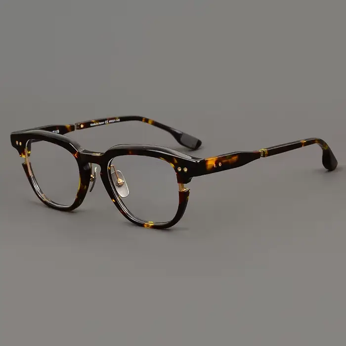Lunettes carrées en acétate faites à la main pour hommes et femmes