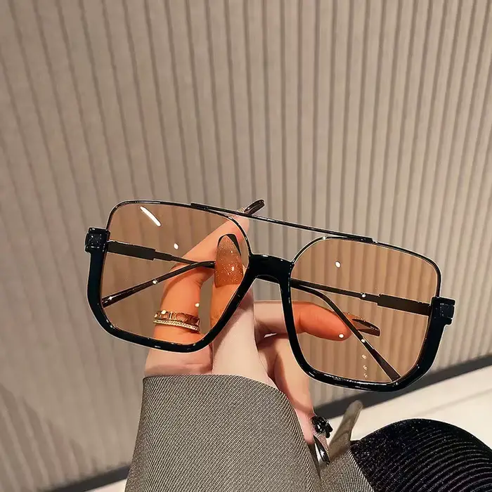 Lunettes de soleil Vintage surdimensionnées pour hommes et femmes