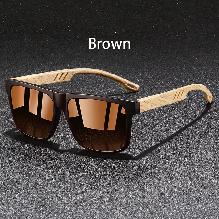 Mode Vintage carré cadre carré lunettes de soleil hommes femmes pêche conduite homme marque de luxe 